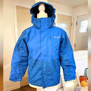 Barely Worn - COLUMBIA - Boys Blue All Weather Omni Tech Jacket, Size (M) 10/12